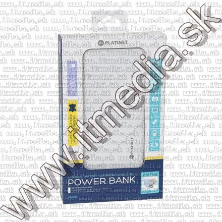 Image of Platinet Slim Powerbank Li-Po 6000mAh White (42836) *Leather* EOL (IT11585)